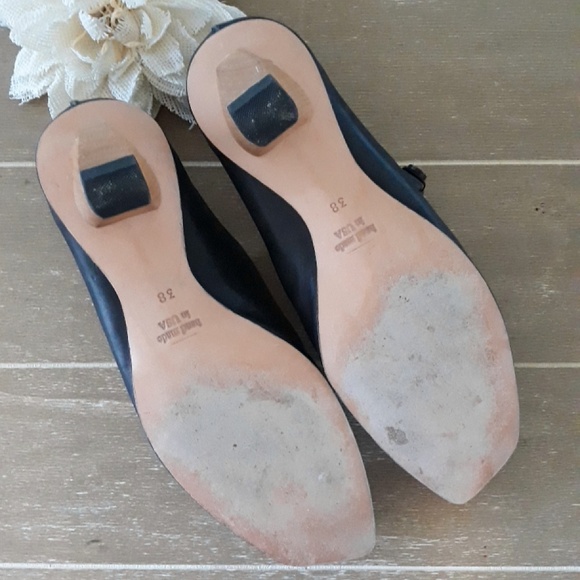 CYDWOQ Vintage Black Leather Shoes - Picture 2 of 7